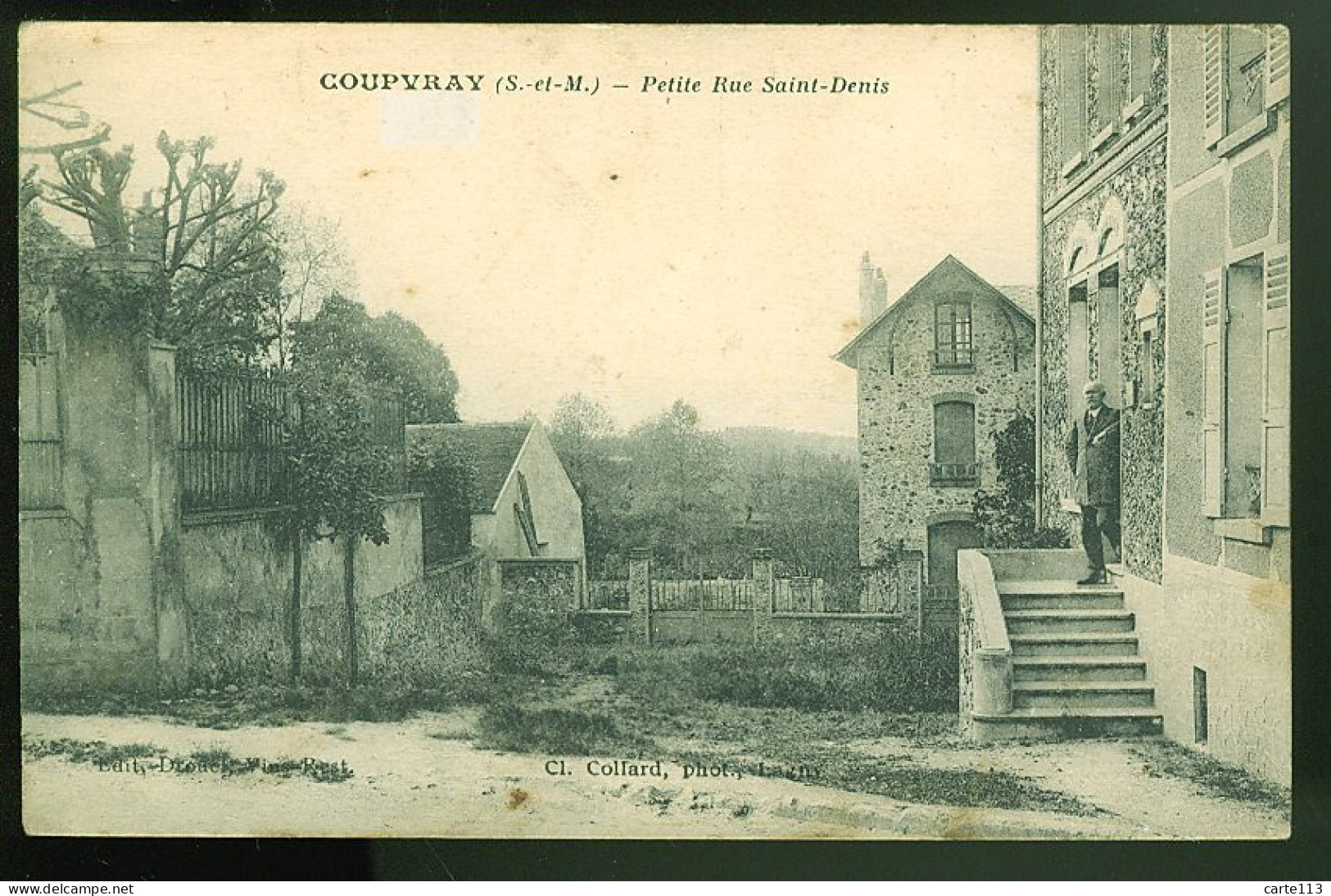 77 - B1327CPA - COUPVRAY - Petite Rue Saint Denis - Bon état - SEINE-ET-MARNE - Altri & Non Classificati