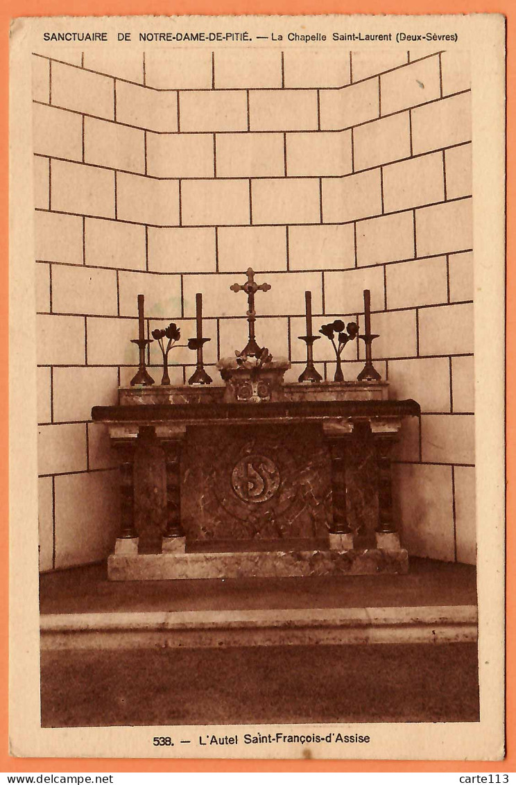 79 - B34554CPA - LA CHAPELLE SAINT LAURENT - Sanctuaire Notre Dame De Pitié -autel Saint François D'Assise - Très Bon ét - Sonstige & Ohne Zuordnung