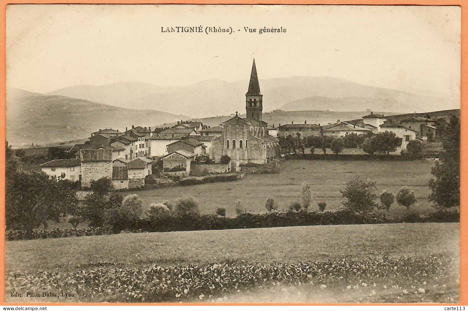 69 - B34560CPA - LANTIGNIE - Vue Générale - Très Bon état - RHONE - Autres & Non Classés