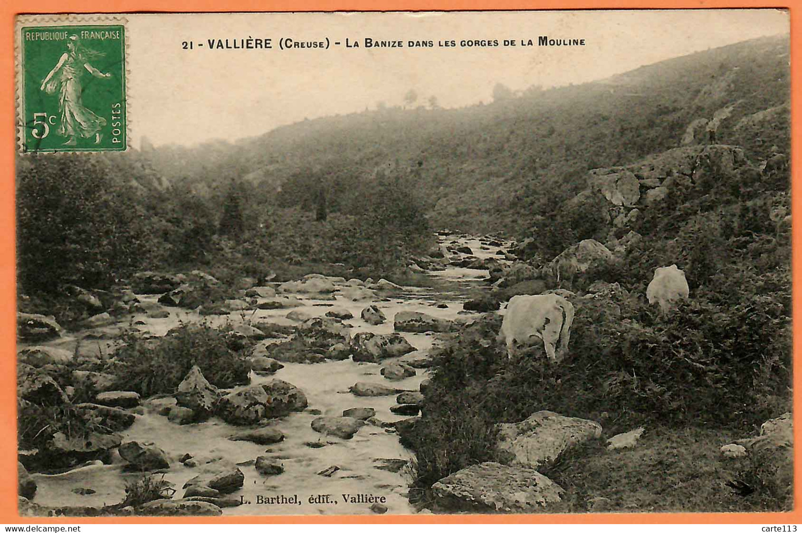 23 - B34549CPA - VALLIERE - VALLIERES - La Banize - Gorges De La Mouline - Très Bon état - CREUSE - Autres & Non Classés