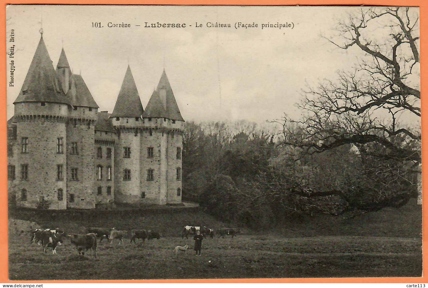19 - B34531CPA - LUBERSAC - Le Château - Façade Principale - Très Bon état - CORREZE - Other & Unclassified