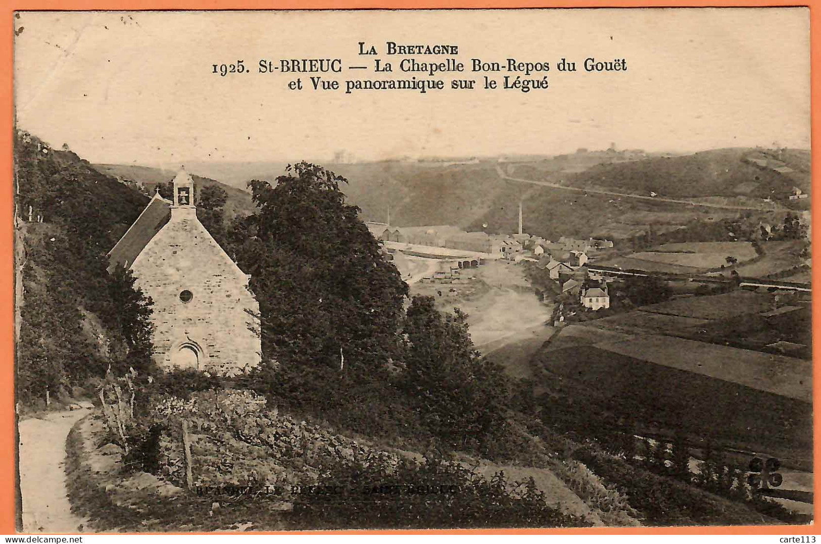 22 - B34527CPA - SAINT ST  BRIEUC - Chapelle Bon Repos Gouët - Vue Panoramique Sur Légué - Bon état - COTES-D'ARMOR - Saint-Brieuc