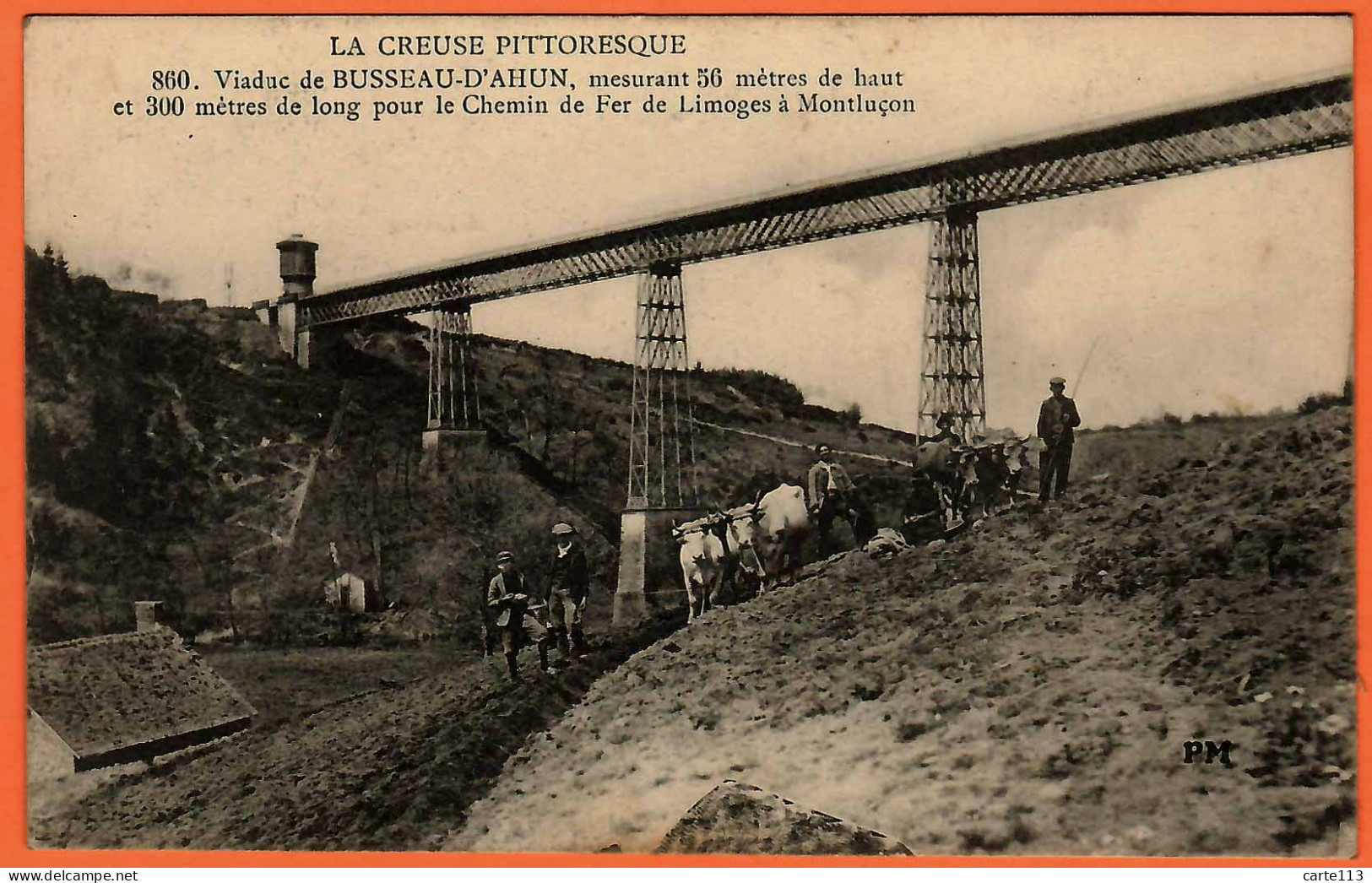 23 - B34521CPA - BUSSEAU D'AHUN - Viaduc - Très Bon état - CREUSE - Sonstige & Ohne Zuordnung