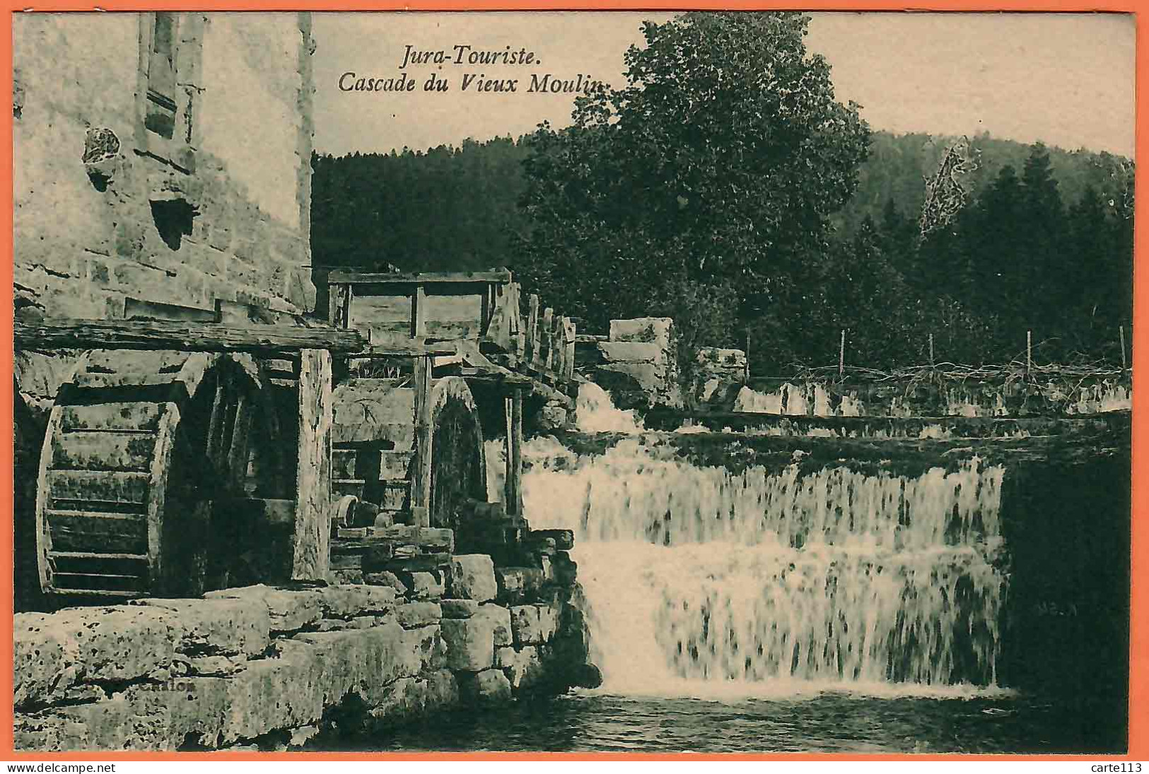 39 - B34025CPA - LE HERISSON - Cascade Du Vieux Moulin - Jura Touristique - Très Bon état - JURA - Other & Unclassified