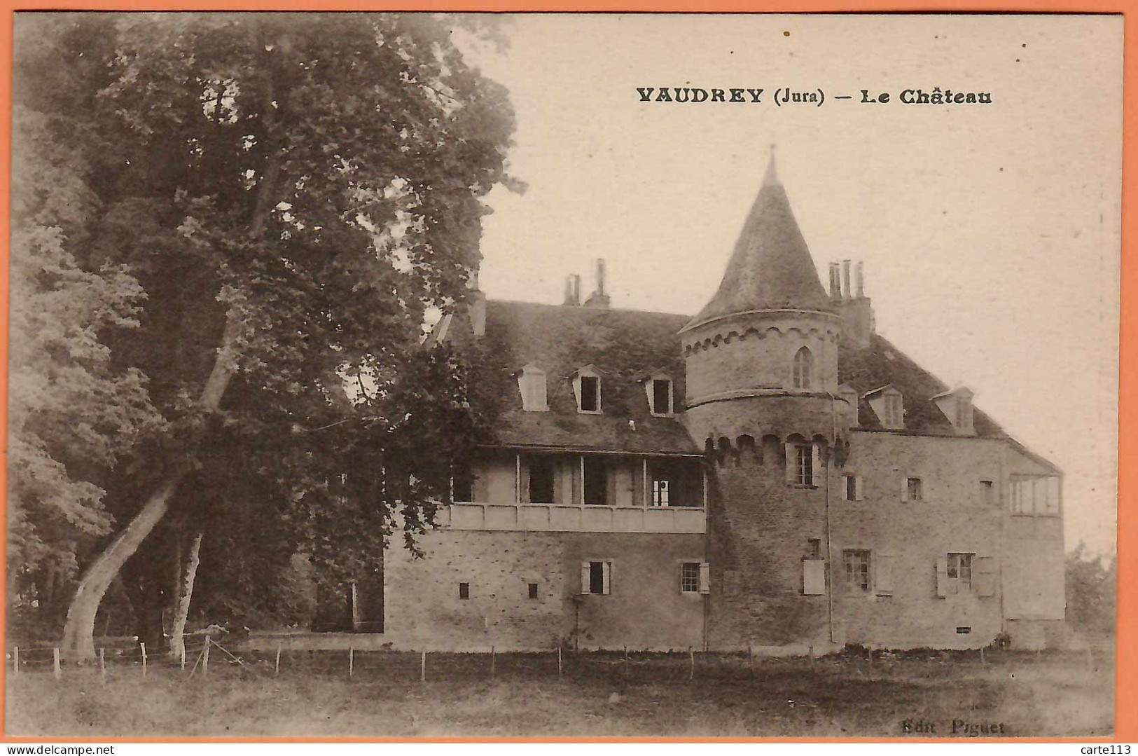 39 - B34023CPA - VAUDREY - Le Château - Très Bon état - JURA - Sonstige & Ohne Zuordnung