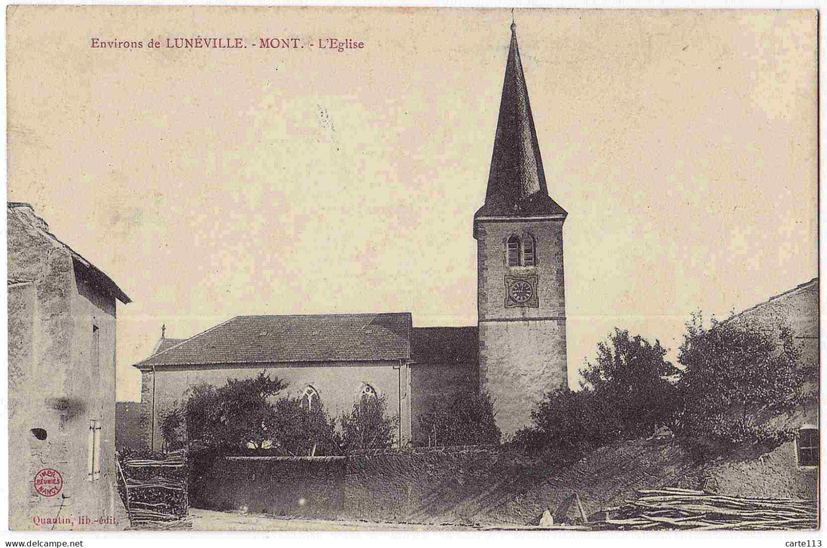 54 - B32716CPA - MONT - LUNEVILLE - Eglise - Très Bon état - MEURTHE-ET-MOSELLE - Andere & Zonder Classificatie