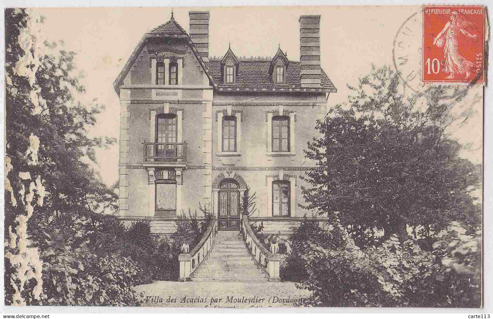 24 - B32524CPA - MOULEYDIER - Villa Des Acacias - Très Bon état - DORDOGNE - Other & Unclassified