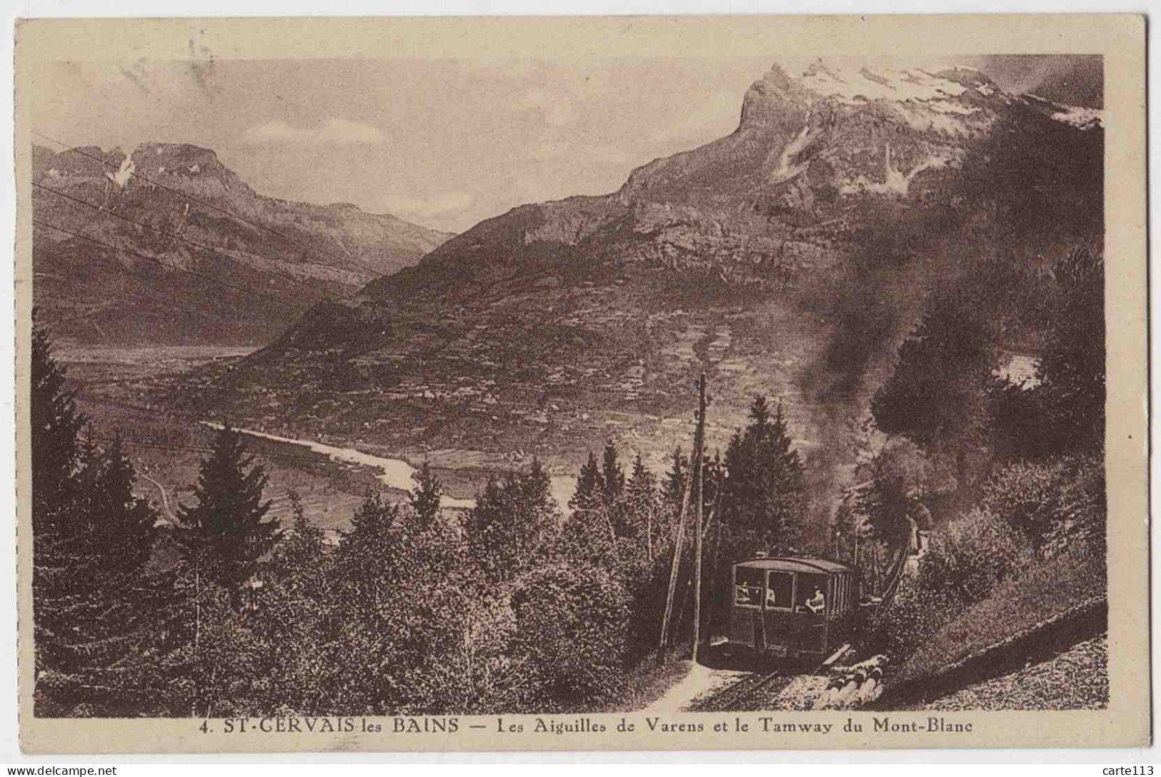 74 - B31865CPA - SAINT GERVAIS LES BAINS - Tramway Du Mont Blanc - Les Aiguilles De Varens - Très Bon état - HAUTE-SAVOI - Saint-Gervais-les-Bains