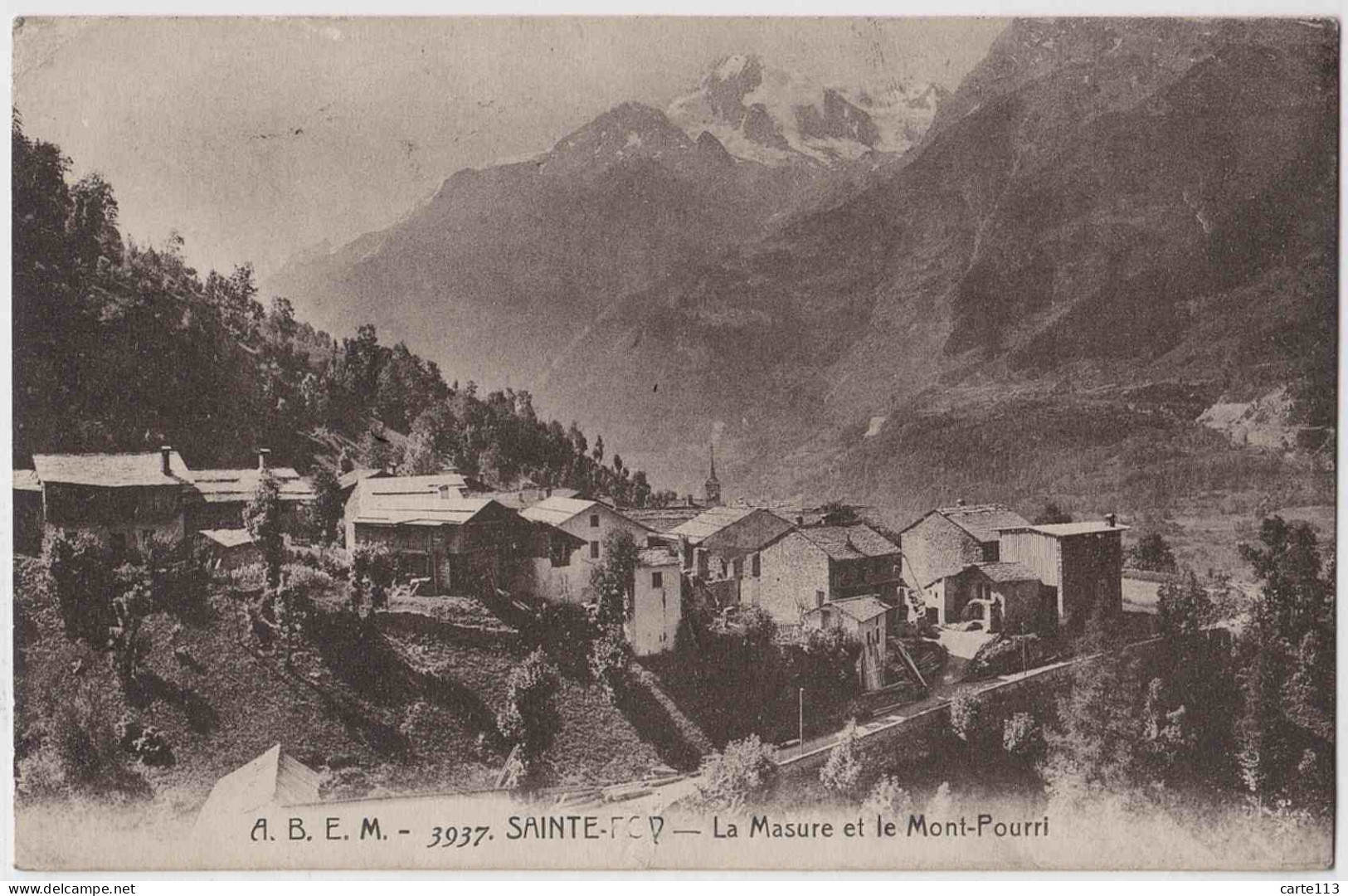 73 - B31848CPA - SAINTE FOY - LA MASURE - Et Le Mont Pourri - Bon état - SAVOIE - Autres & Non Classés