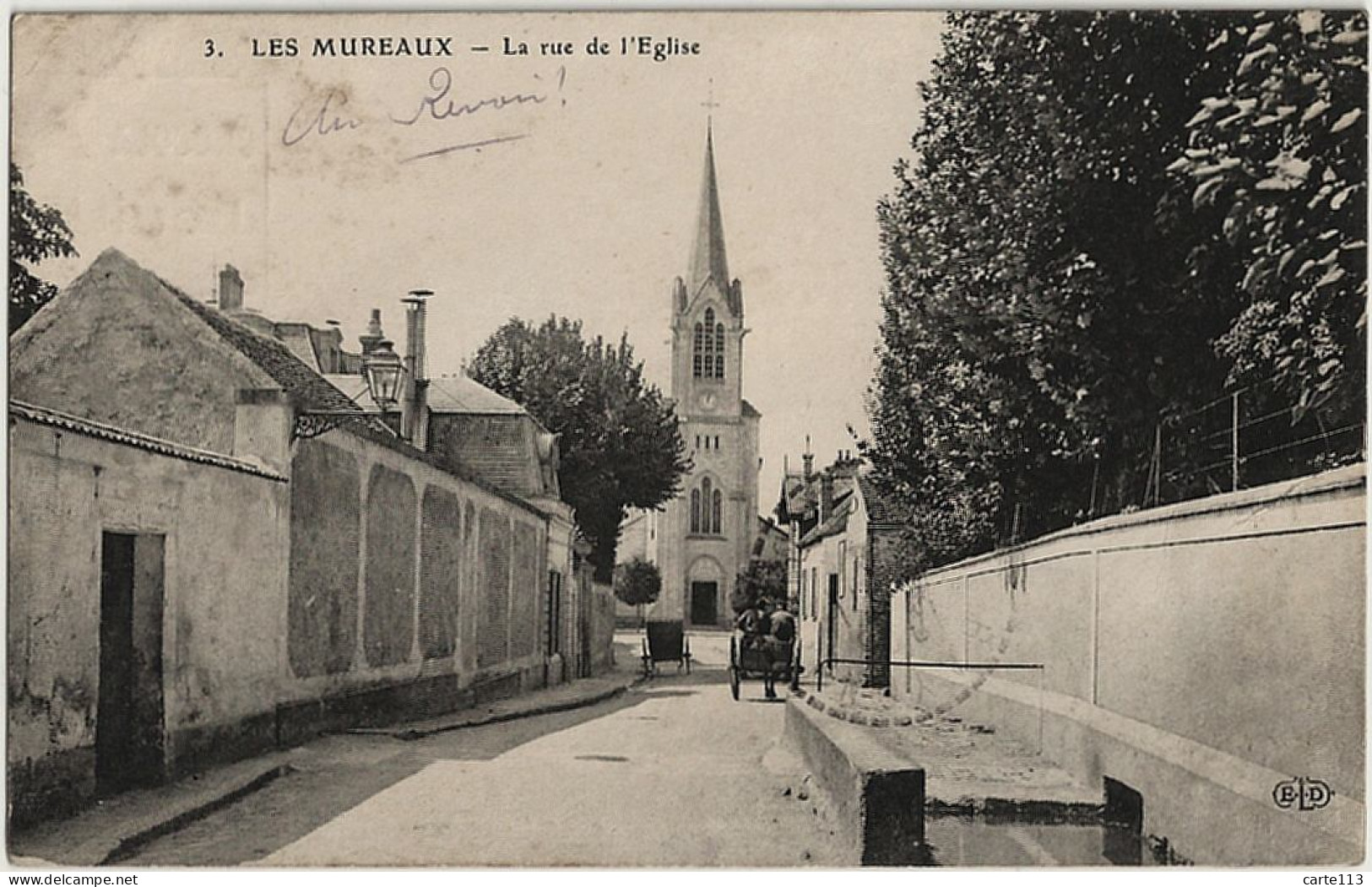 78 - B30972CPA - LES MUREAUX - Rue  Eglise - Très Bon état - YVELINES - Les Mureaux