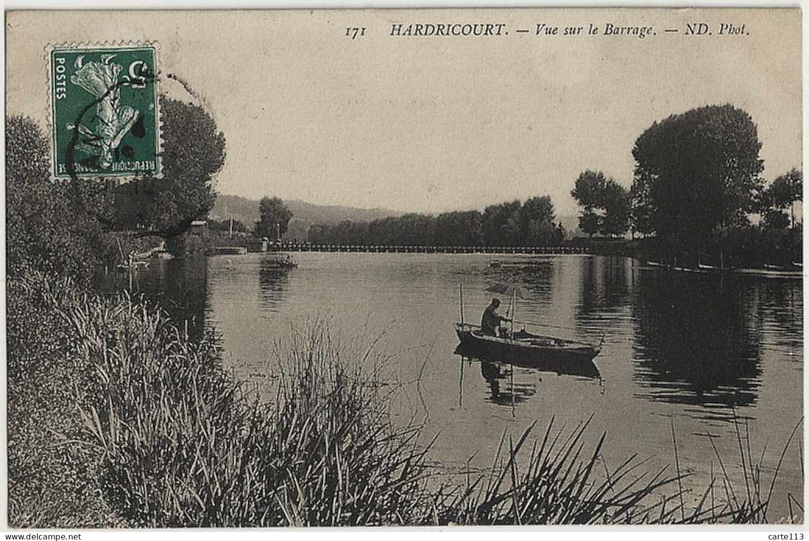 78 - B30949CPA - HARDRICOURT - Vue Sur Le Barrage - Très Bon état - YVELINES - Hardricourt