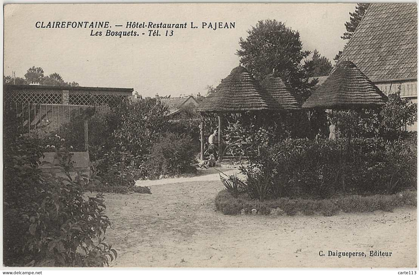 78 - B30910CPA - CLAIREFONTAINE - Hotel Restaurant  L. PAJEAN  Les Bosquets - Très Bon état - YVELINES - Sonstige & Ohne Zuordnung