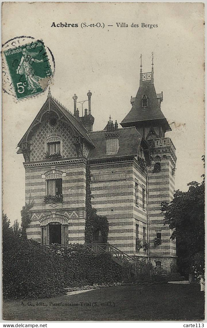 78 - B30855CPA - ACHERES - Villa Des Berges - Très Bon état - YVELINES - Acheres