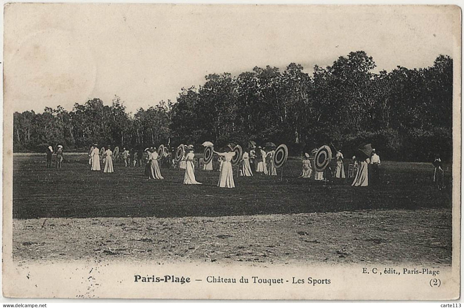 62 - B30724CPA - LE TOUQUET PARIS PLAGE - Les Sports - Chateau Du Touquet - Tir A L' Arc - Très Bon état - PAS-DE-CALAIS - Le Touquet