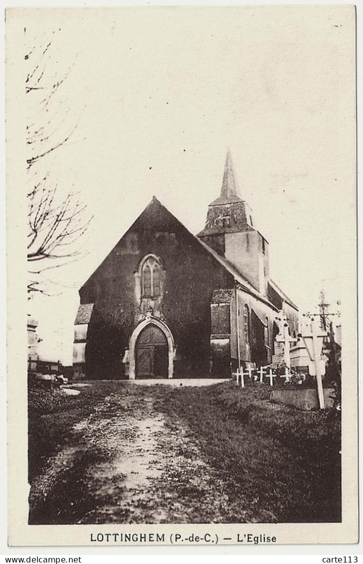 62 - B30615CPA - LOTTINGHEM - Eglise - Parfait état - PAS-DE-CALAIS - Sonstige & Ohne Zuordnung