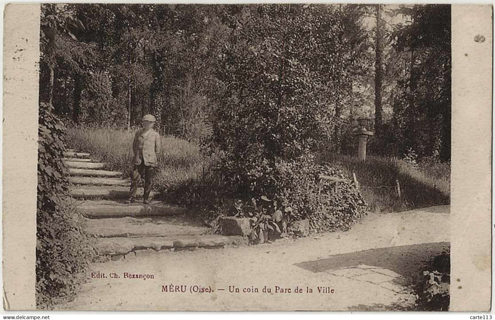 60 - B30250CPA - MERU - Un Coin Du Parc - Très Bon état - OISE - Meru