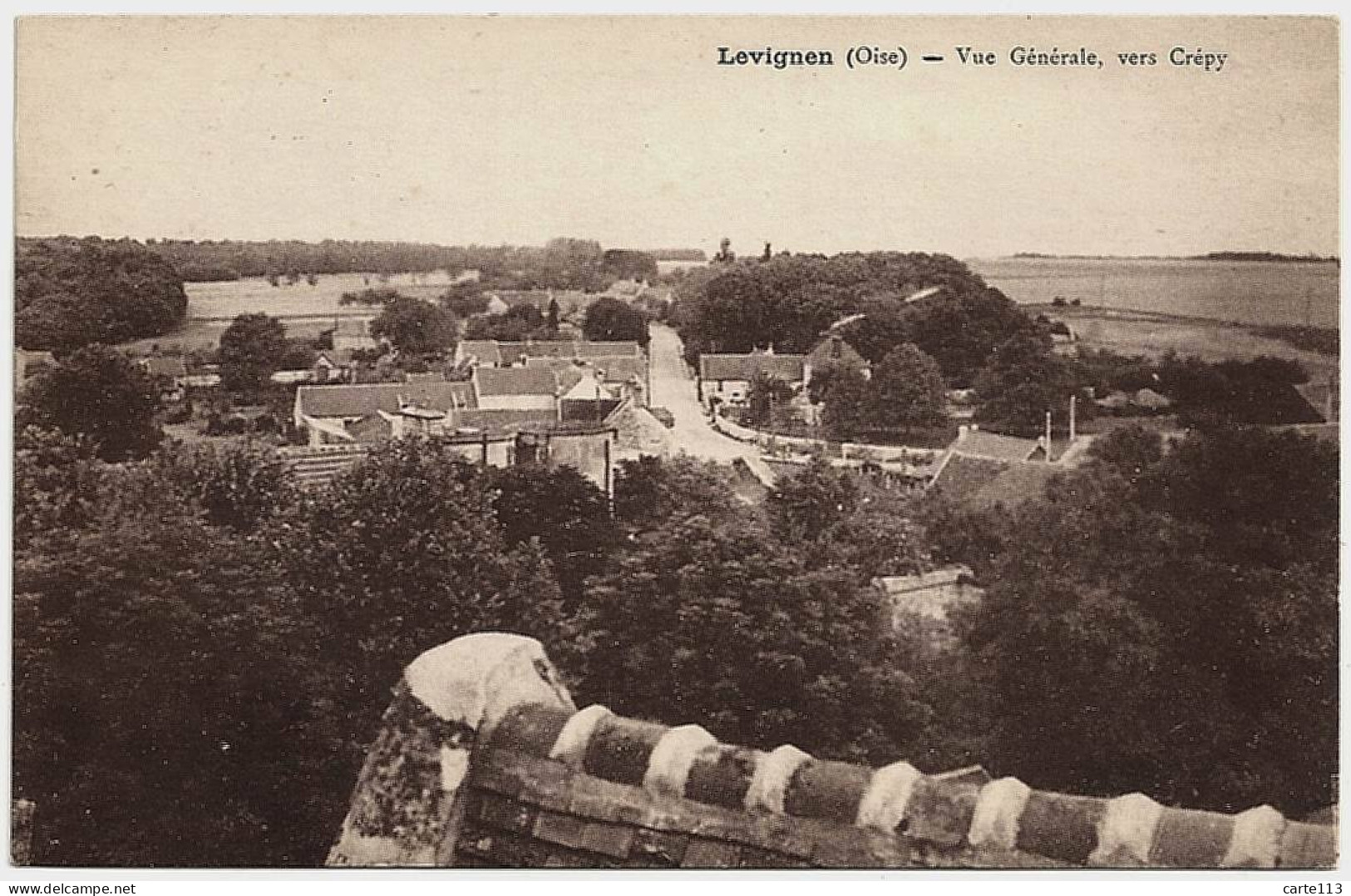 60 - B30213CPA - LEVIGNEN - Vue Generale, Vers Crepy - Parfait état - OISE - Sonstige & Ohne Zuordnung