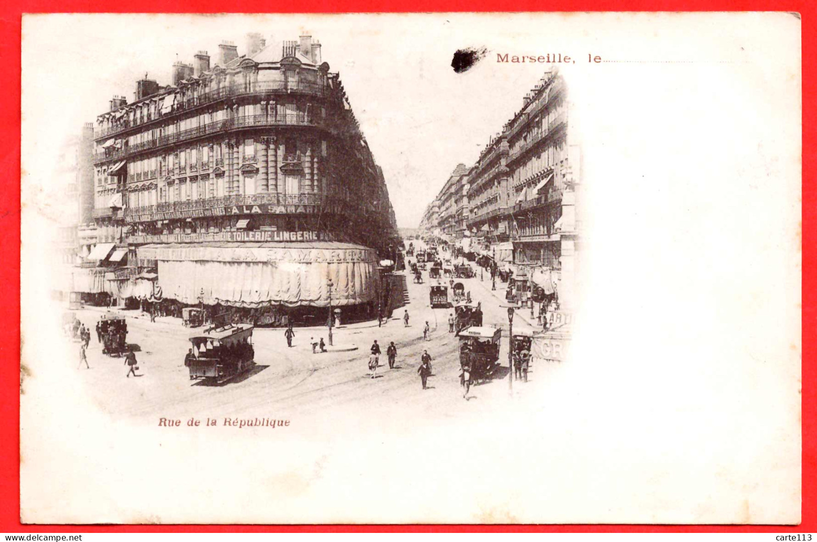 13 - B29779CPA - MARSEILLE - Rue De La République - Carte Précurseur - Très Bon état - BOUCHES-DU-RHONE - Zonder Classificatie