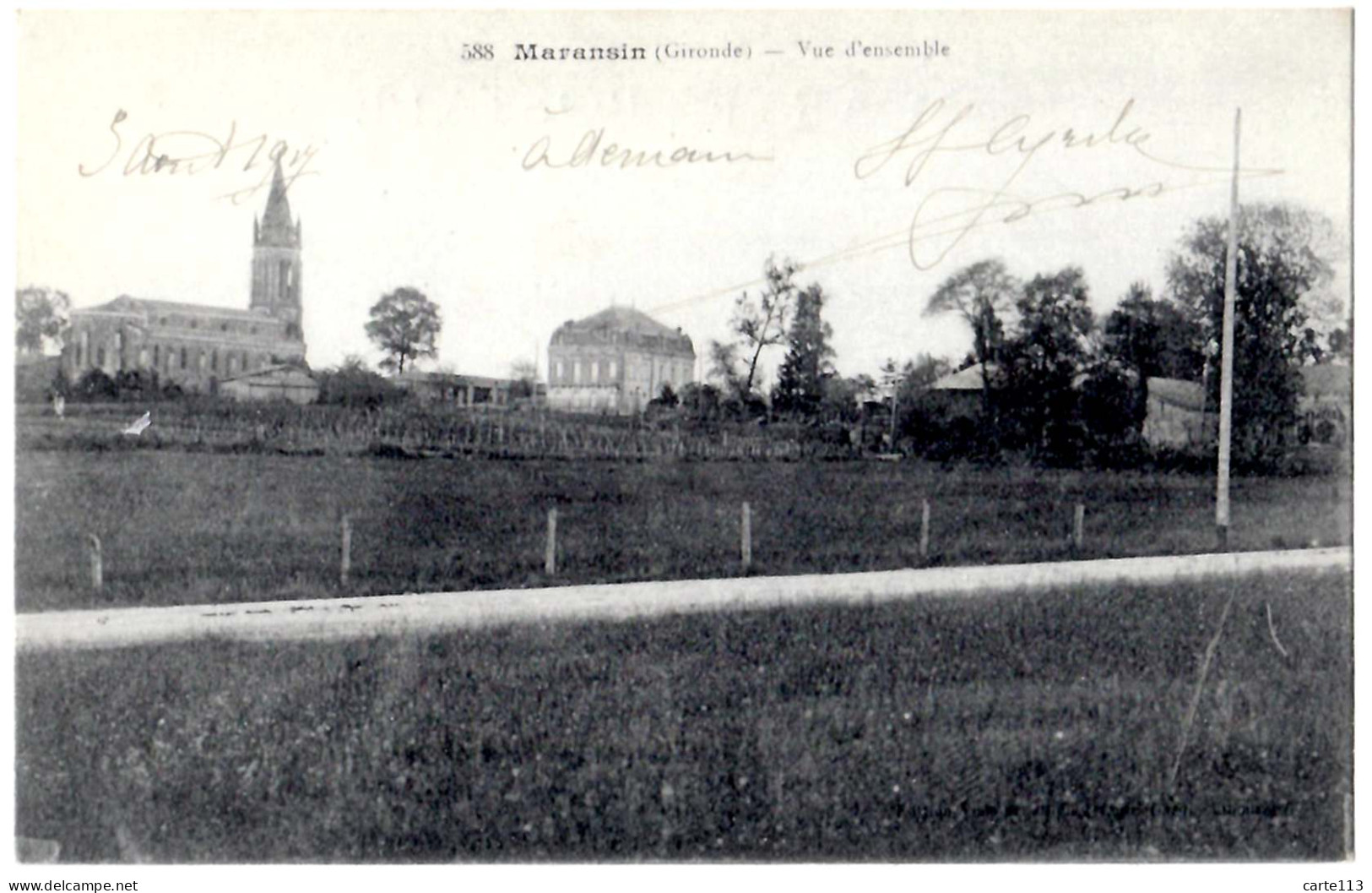 33 - B28672CPA - MARANSIN - Vue D'ensemble - Très Bon état - GIRONDE - Sonstige & Ohne Zuordnung