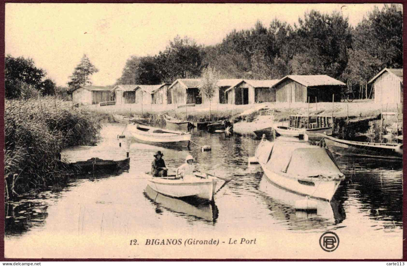 33 - B28210CPA - BIGANOS - Le Port - Barques - Très Bon état - GIRONDE - Sonstige & Ohne Zuordnung