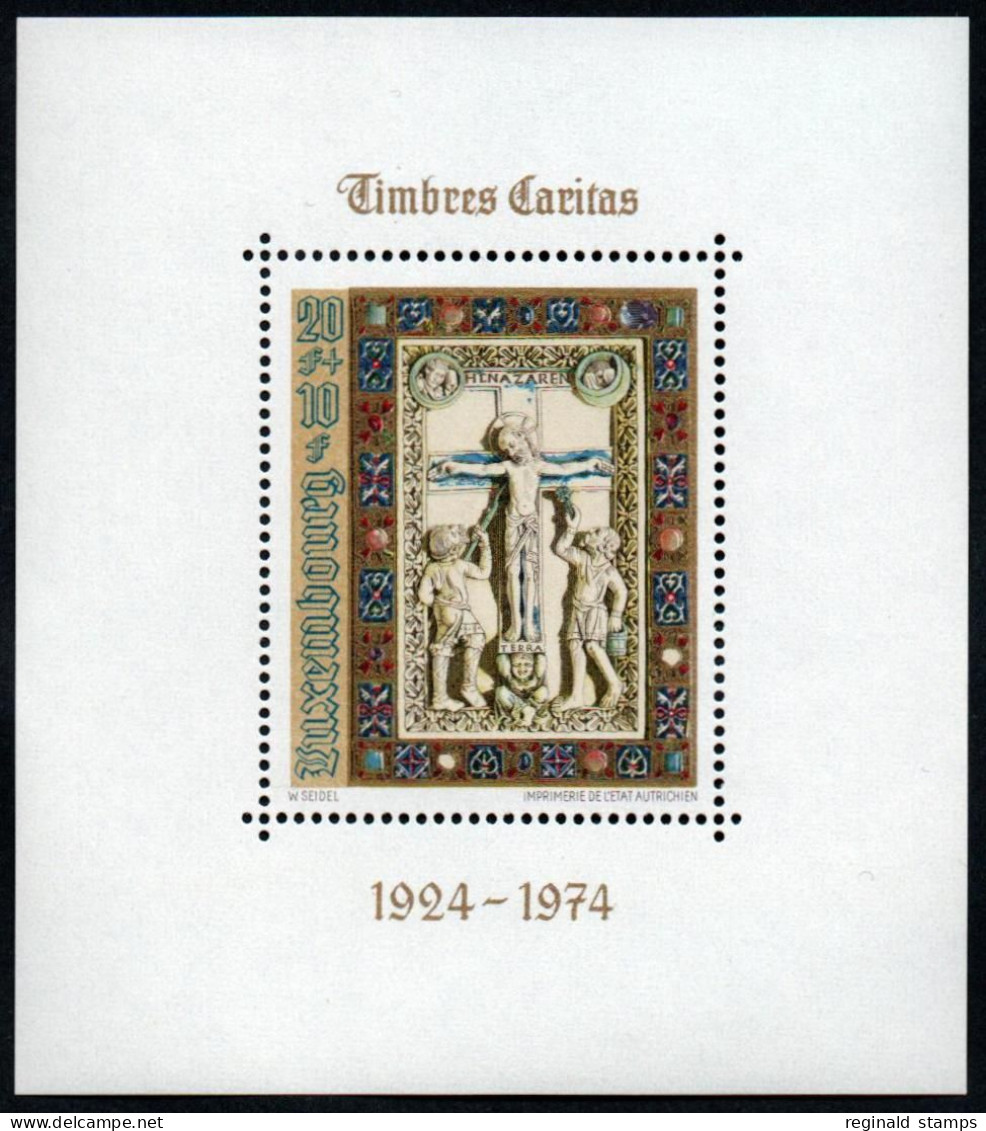 Luxembourg 1974 Caritas M-S, MNH ** Mi Blk 9 (Ref: 2057) - Unused Stamps