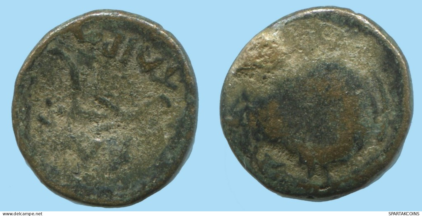 GENUINE ANTIKE GRIECHISCHE Münze 1.9g/13mm #AG176.12.D.A - Greek