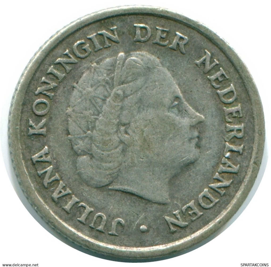 1/10 GULDEN 1960 ANTILLAS NEERLANDESAS PLATA Colonial Moneda #NL12308.3.E.A - Nederlandse Antillen