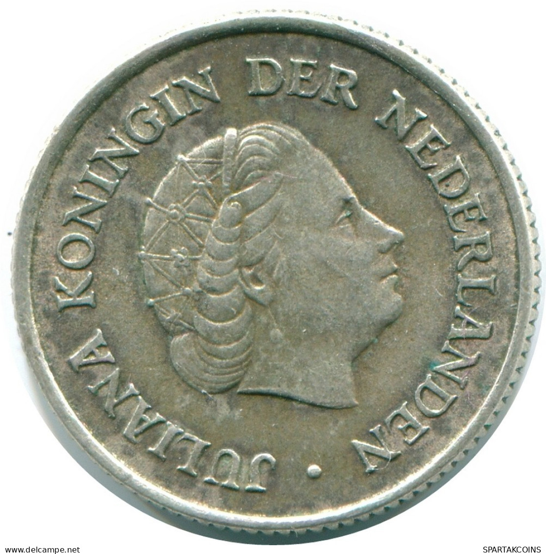 1/4 GULDEN 1965 ANTILLES NÉERLANDAISES ARGENT Colonial Pièce #NL11424.4.F.A - Netherlands Antilles