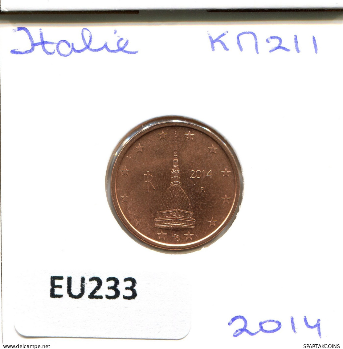 2 EURO CENTS 2014 ITALIEN ITALY Münze #EU233.D.A - Italy