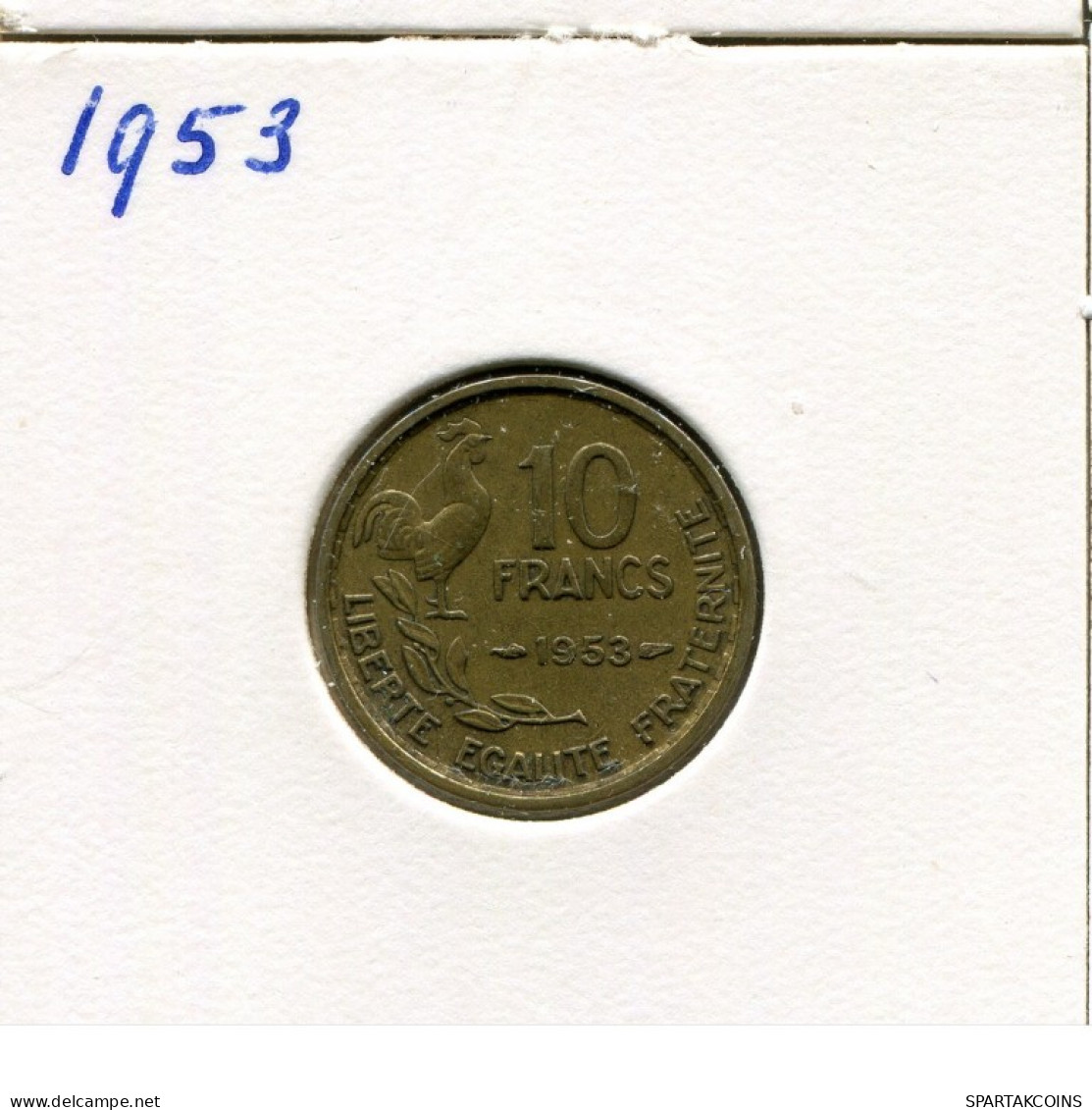10 FRANCS 1953 FRANKREICH FRANCE Französisch Münze #AK855.D.A - 10 Francs