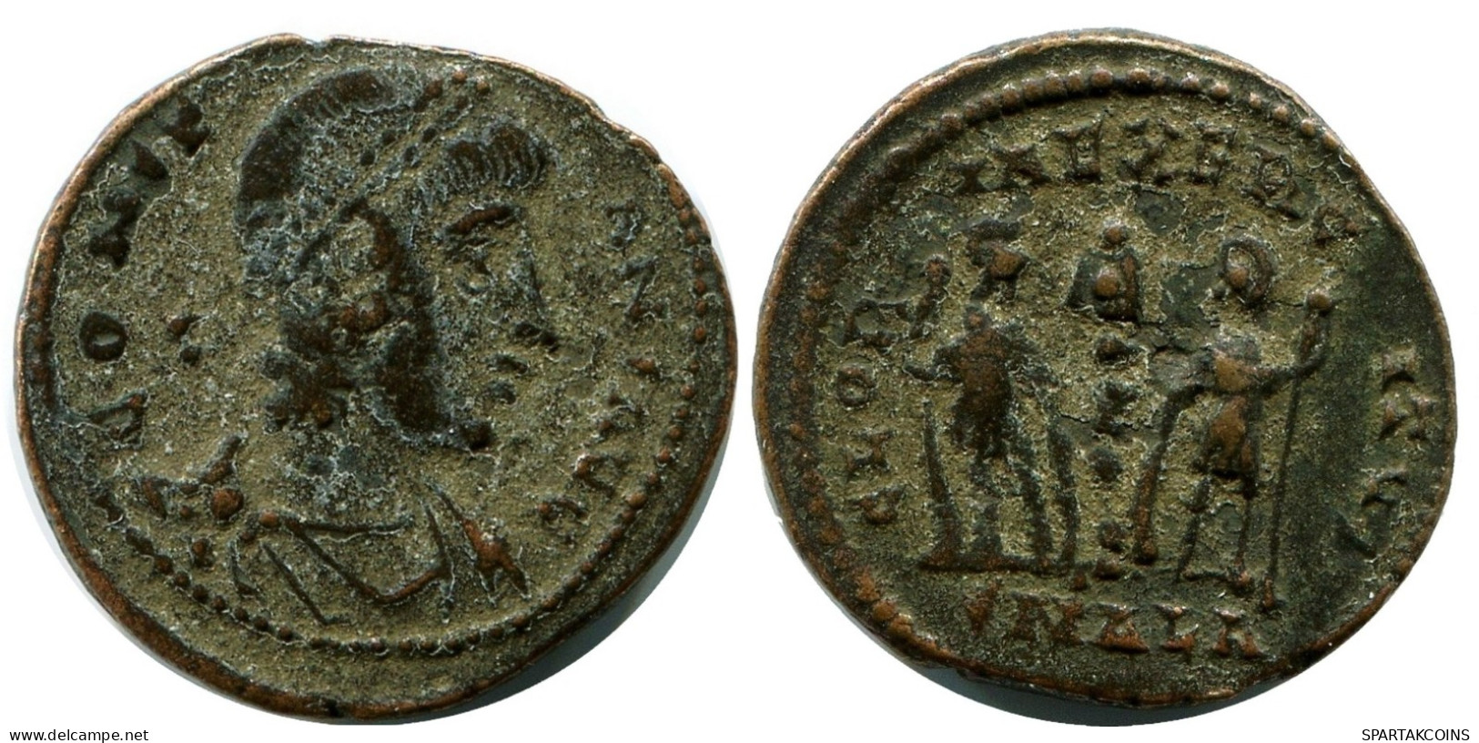 CONSTANS MINTED IN ALEKSANDRIA FOUND IN IHNASYAH HOARD EGYPT #ANC11353.14.F.A - Der Christlischen Kaiser (307 / 363)