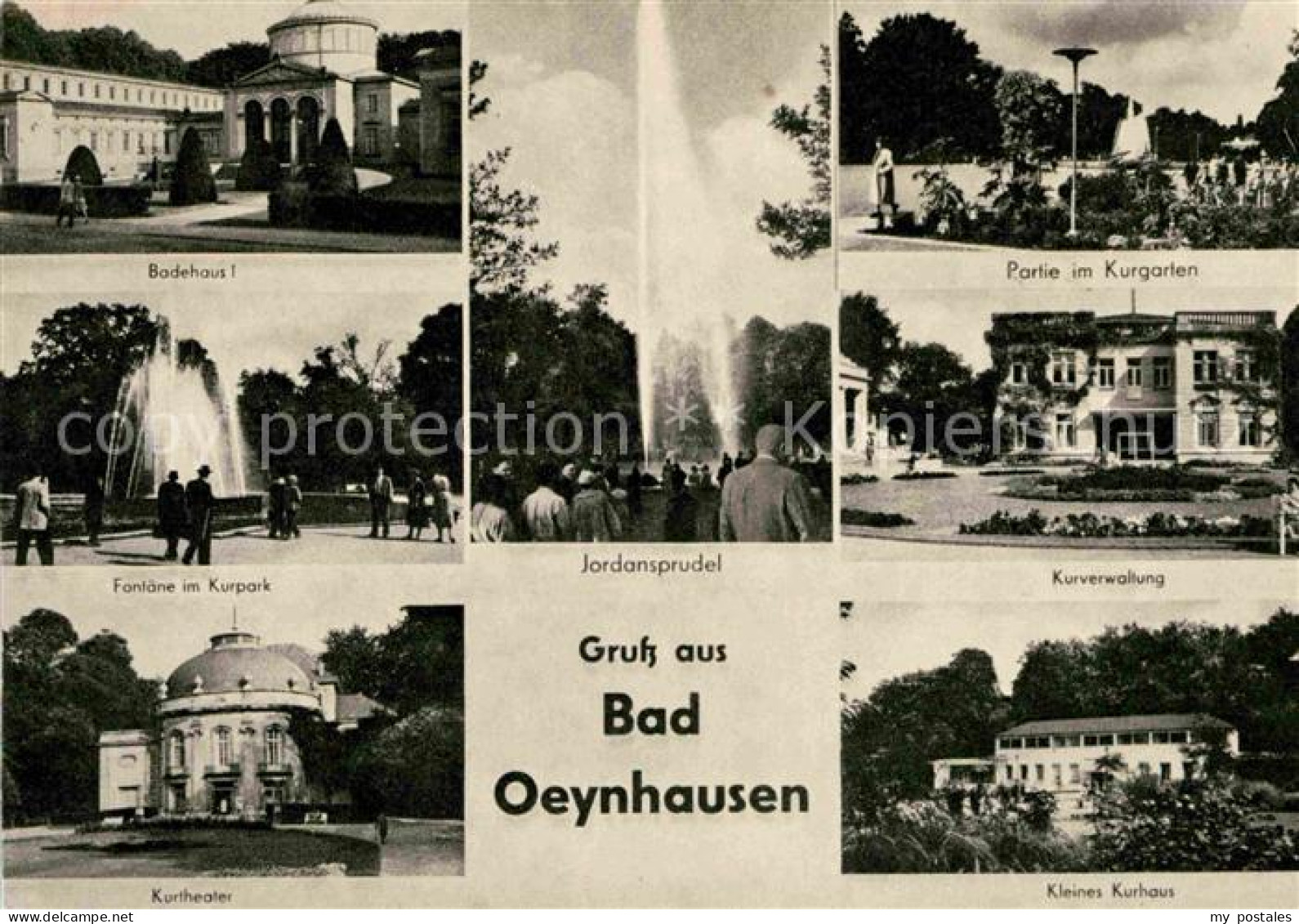 72725096 Bad Oeynhausen Badhaus I Jordansprudel Kurgarten Fontaene Im Kurpark Ku - Bad Oeynhausen