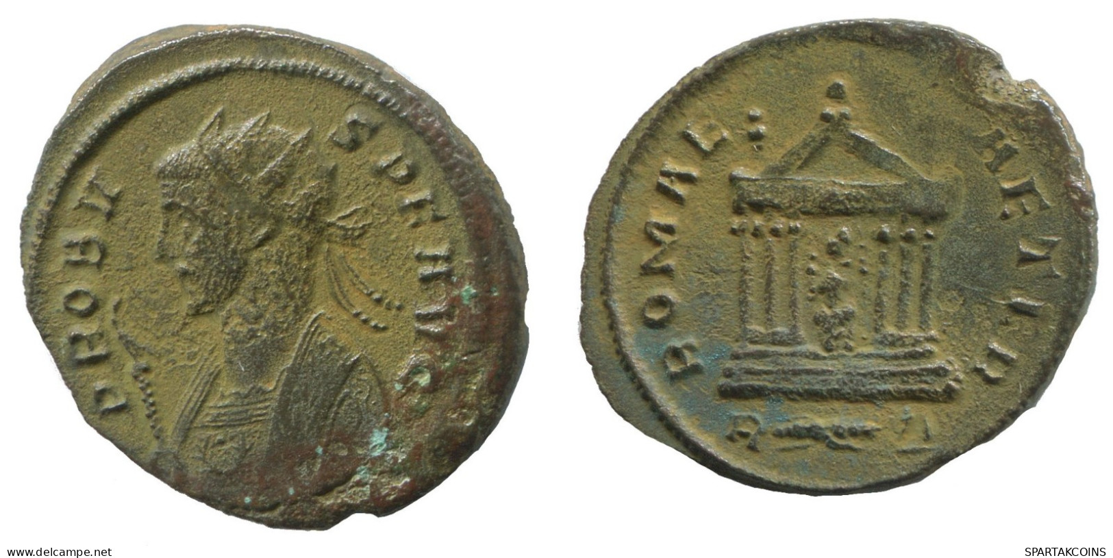 PROBUS ANTONINIANUS Roma R*Δ Romaeaeter 3.1g/23mm #NNN1684.18.U.A - La Crisis Militar (235 / 284)