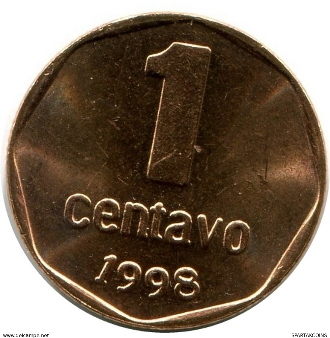 1 CENTAVO 1998 ARGENTINIEN ARGENTINA Münze UNC #M10121.D.A - Argentine