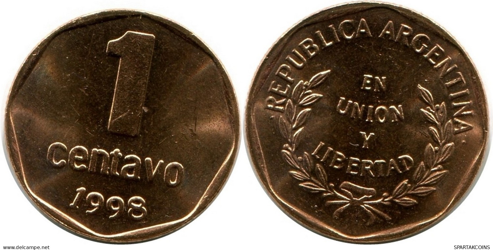 1 CENTAVO 1998 ARGENTINIEN ARGENTINA Münze UNC #M10121.D.A - Argentina