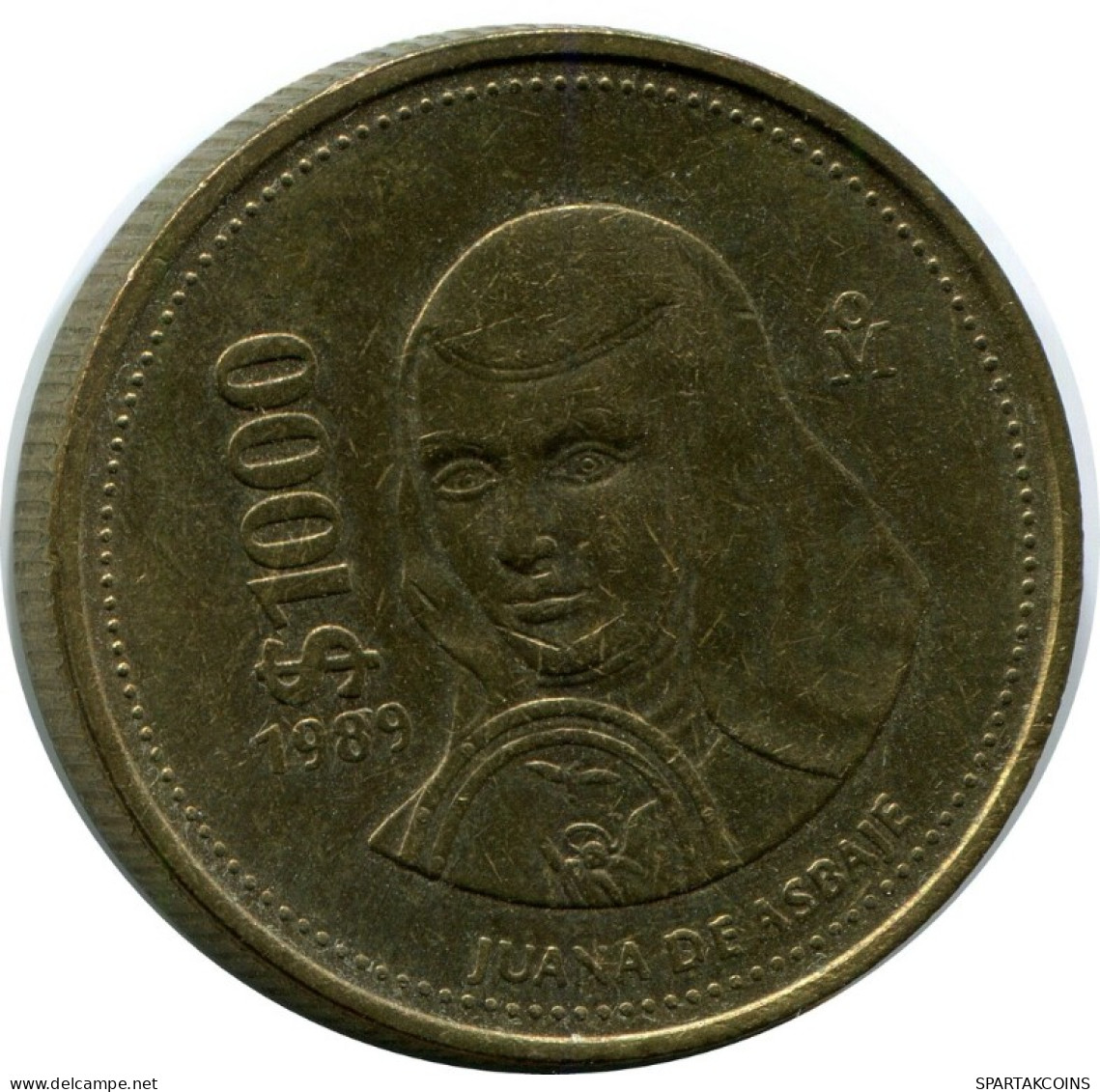 1000 PESOS 1989 MEXICO Coin #AH537.5.U.A - Mexique