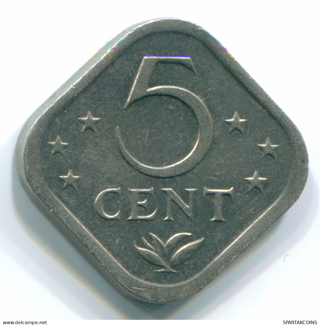 5 CENTS 1980 NIEDERLÄNDISCHE ANTILLEN Nickel Koloniale Münze #S12325.D.A - Nederlandse Antillen