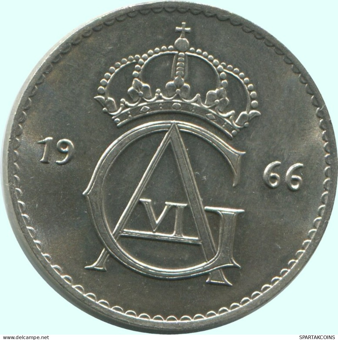 50 ORE 1966 SCHWEDEN SWEDEN Münze #AC727.2.D.A - Suède