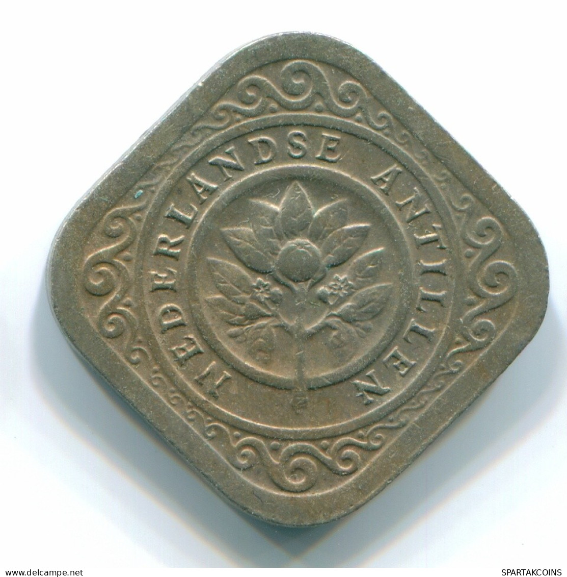 5 CENTS 1967 ANTILLAS NEERLANDESAS Nickel Colonial Moneda #S12472.E.A - Netherlands Antilles
