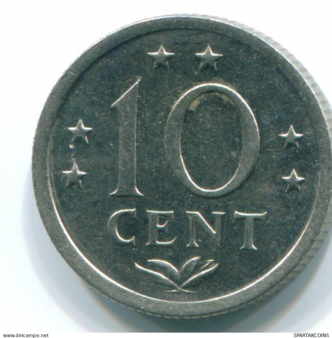 10 CENTS 1971 ANTILLAS NEERLANDESAS Nickel Colonial Moneda #S13482.E.A - Nederlandse Antillen