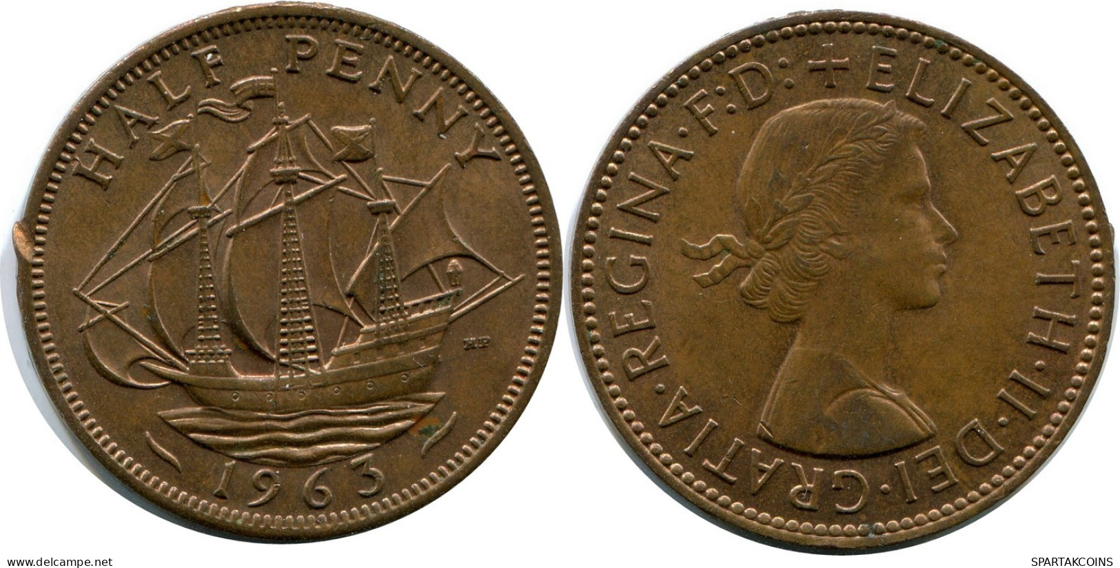 PENNY 1963 UK GRANDE-BRETAGNE GREAT BRITAIN Pièce #AX897.F.A - D. 1 Penny