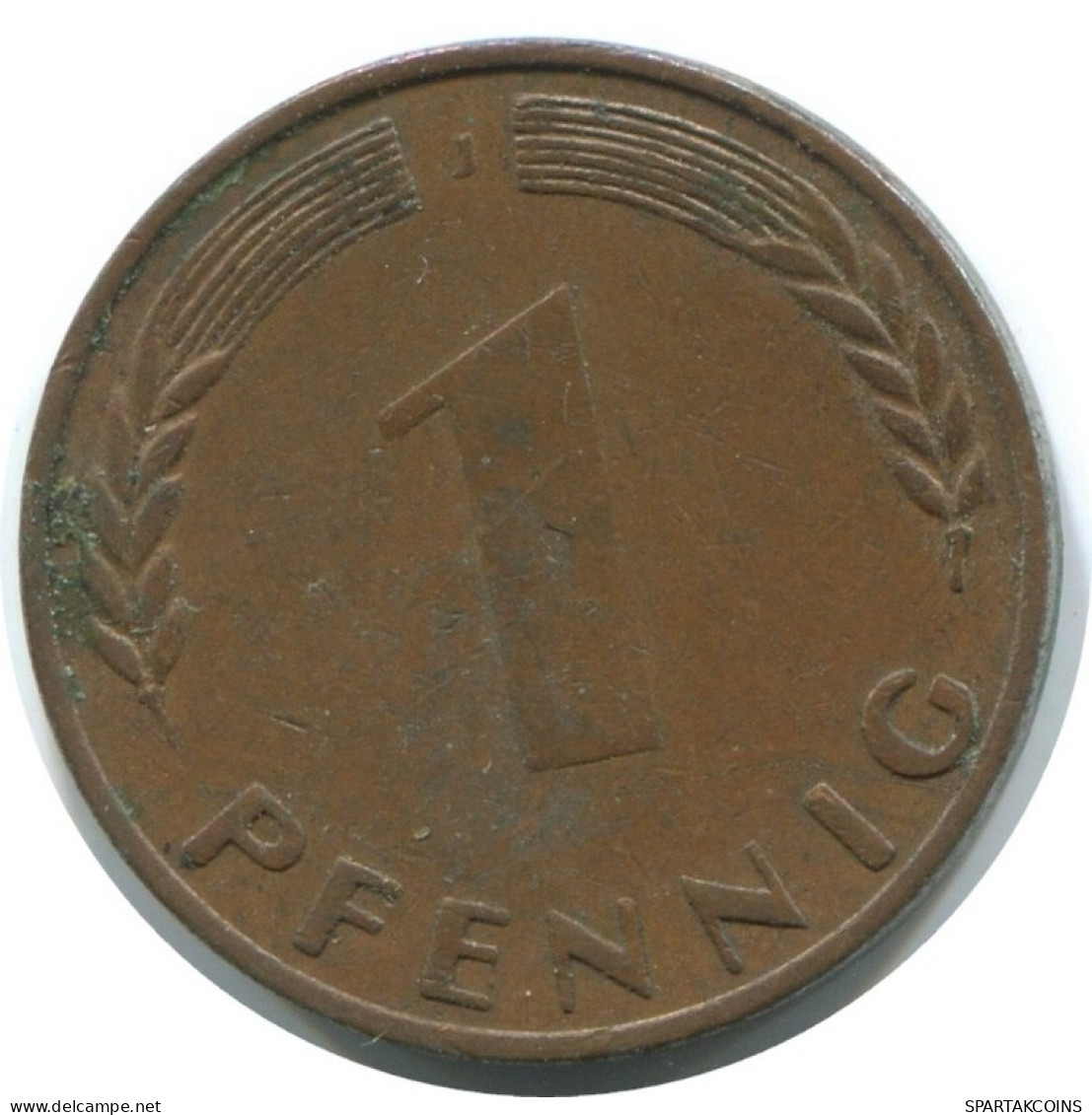 1 PFENNIG 1950 J WEST & UNIFIED GERMANY Coin #AD892.9.U.A - 1 Pfennig