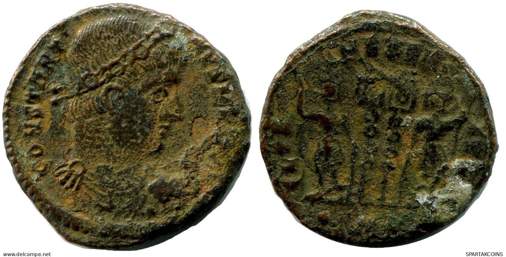 CONSTANTINE I MINTED IN CYZICUS FROM THE ROYAL ONTARIO MUSEUM #ANC11025.14.E.A - El Imperio Christiano (307 / 363)