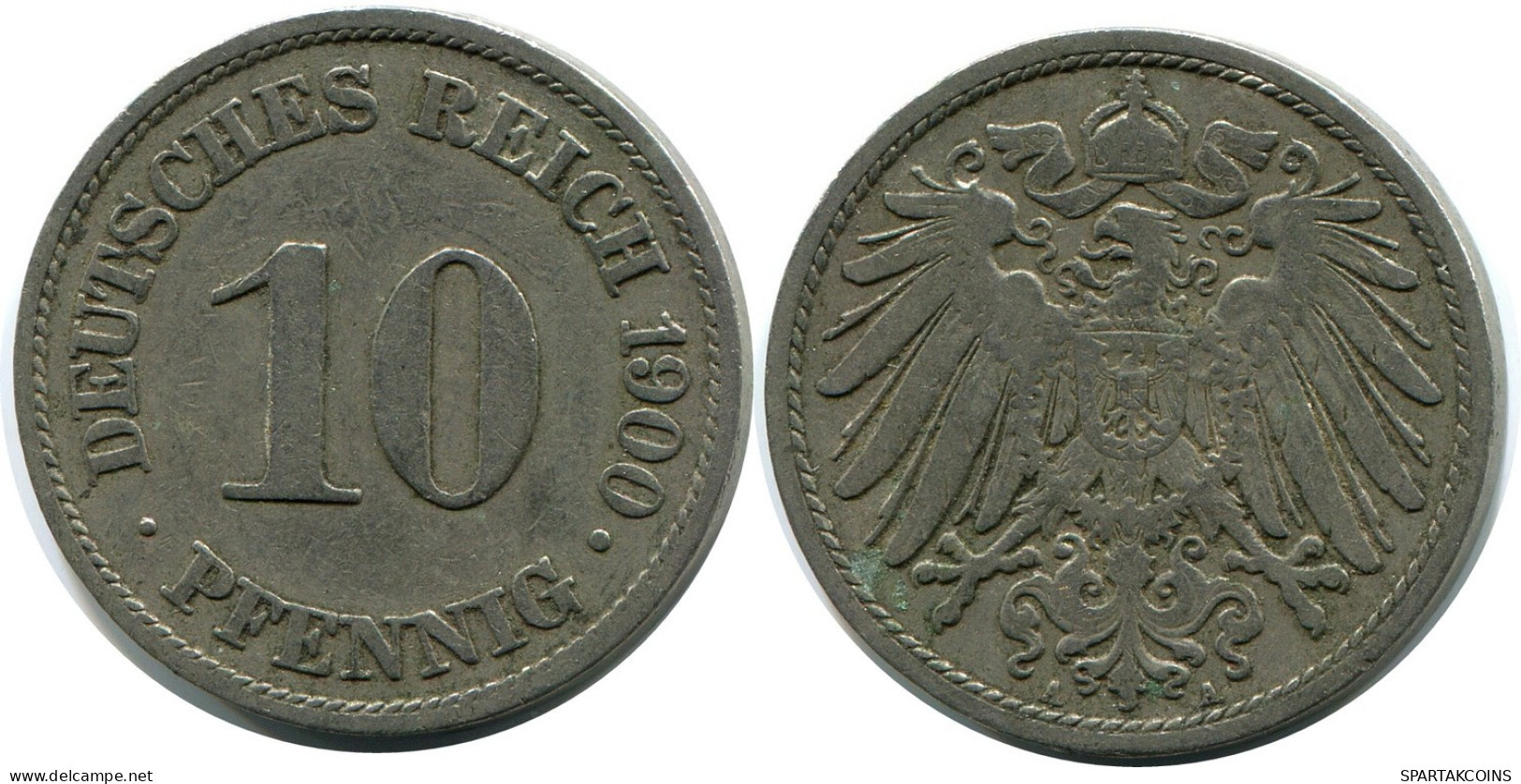 10 PFENNIG 1900 A ALLEMAGNE Pièce GERMANY #DB272.F.A - 10 Pfennig