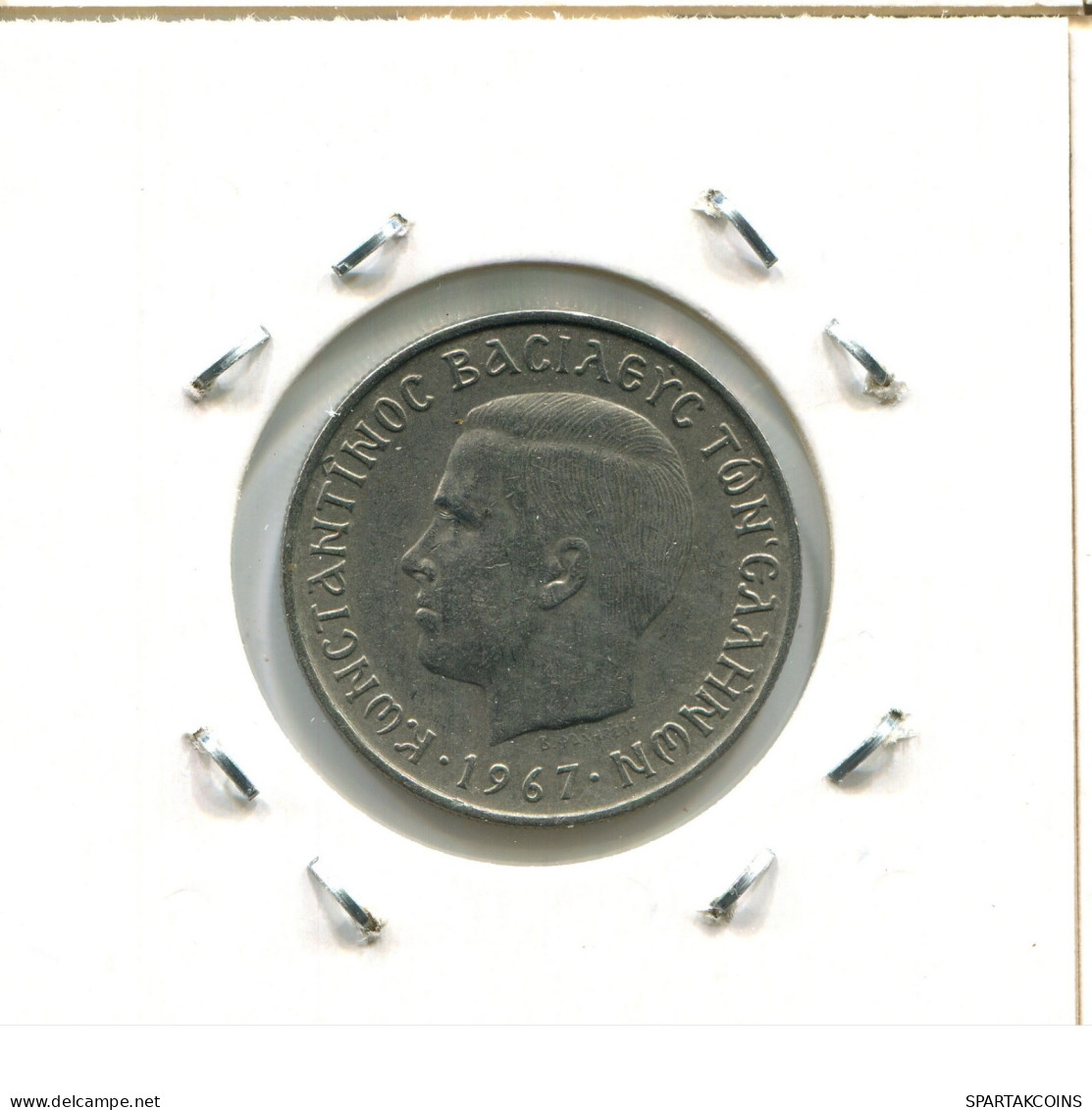 2 DRACHMES 1967 GREECE Coin #AW566.U.A - Greece