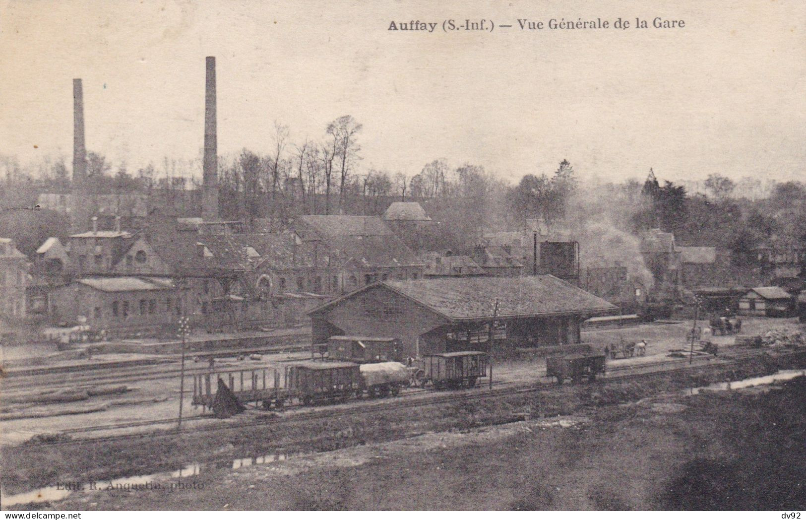 SEINE MARITIME AUFFAY VUE GENERALE DE LA GARE - Auffay