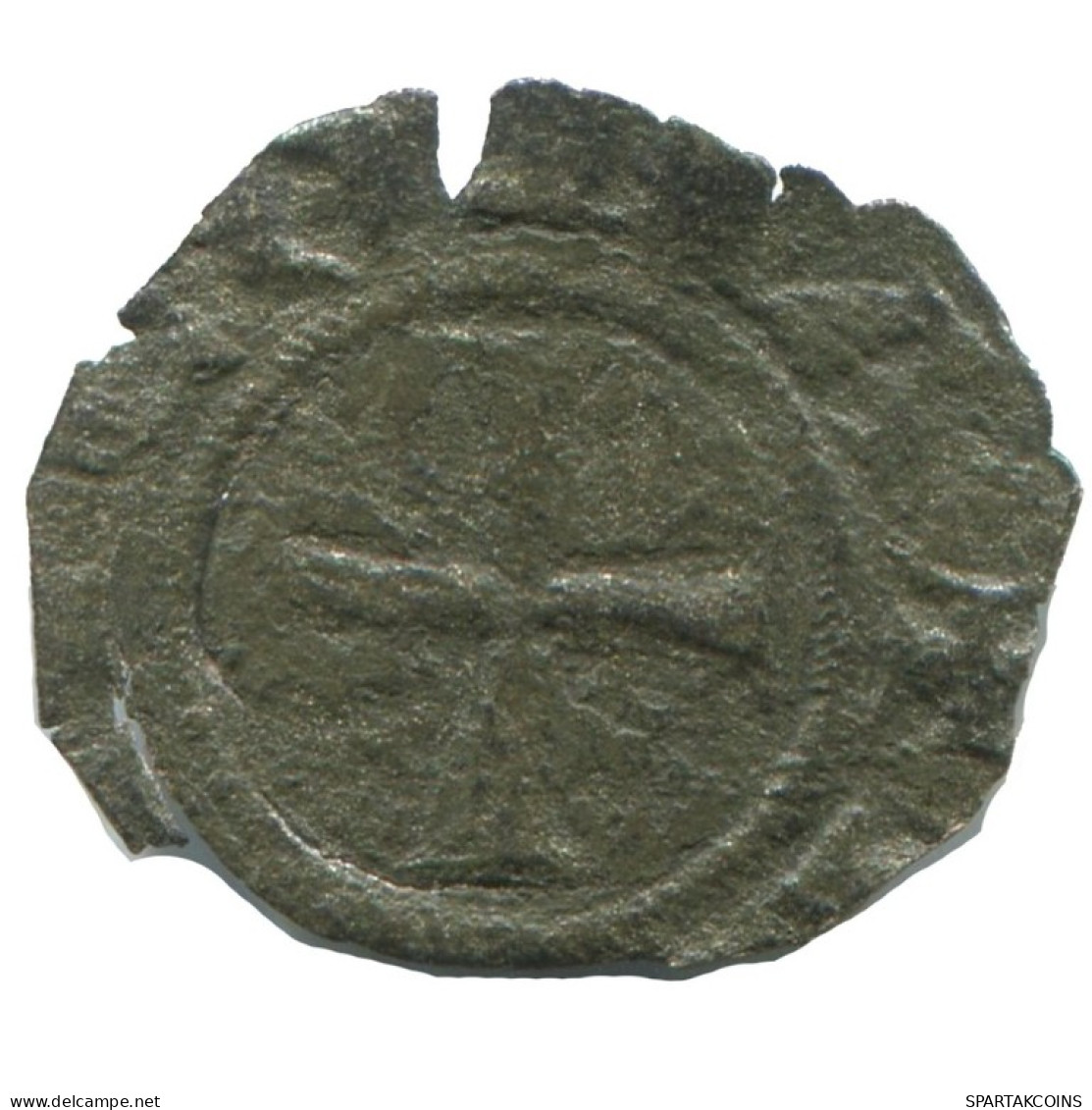 CRUSADER CROSS Authentic Original MEDIEVAL EUROPEAN Coin 0.3g/15mm #AC397.8.U.A - Sonstige – Europa