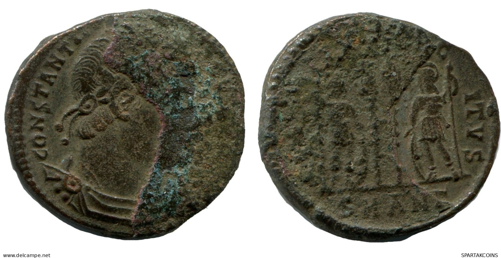 CONSTANTINE I MINTED IN ANTIOCH FOUND IN IHNASYAH HOARD EGYPT #ANC10695.14.E.A - El Imperio Christiano (307 / 363)