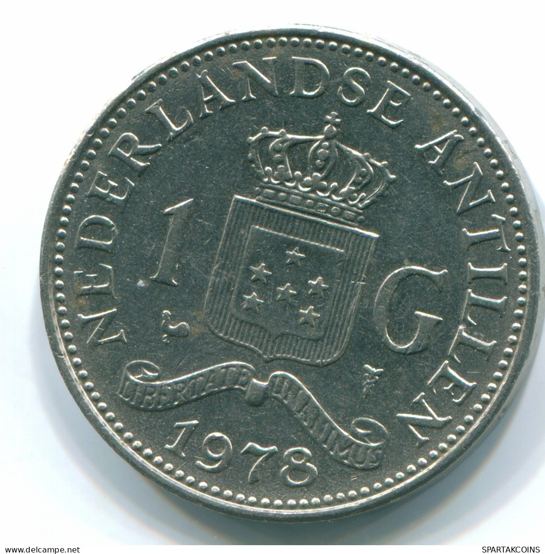 1 GULDEN 1978 NETHERLANDS ANTILLES Nickel Colonial Coin #S12031.U.A - Netherlands Antilles