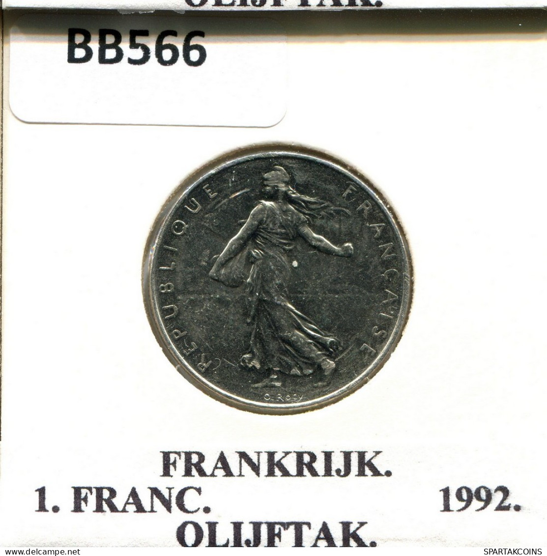 1 FRANC 1992 FRANKREICH FRANCE Französisch Münze #BB566.D.A - 1 Franc